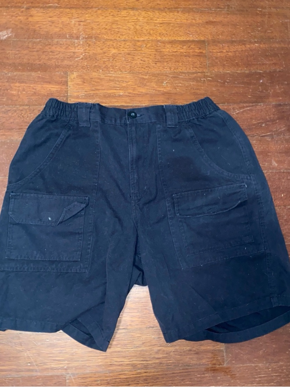 Men's Navy Cargo Shorts - Classic Pocket Workshorts